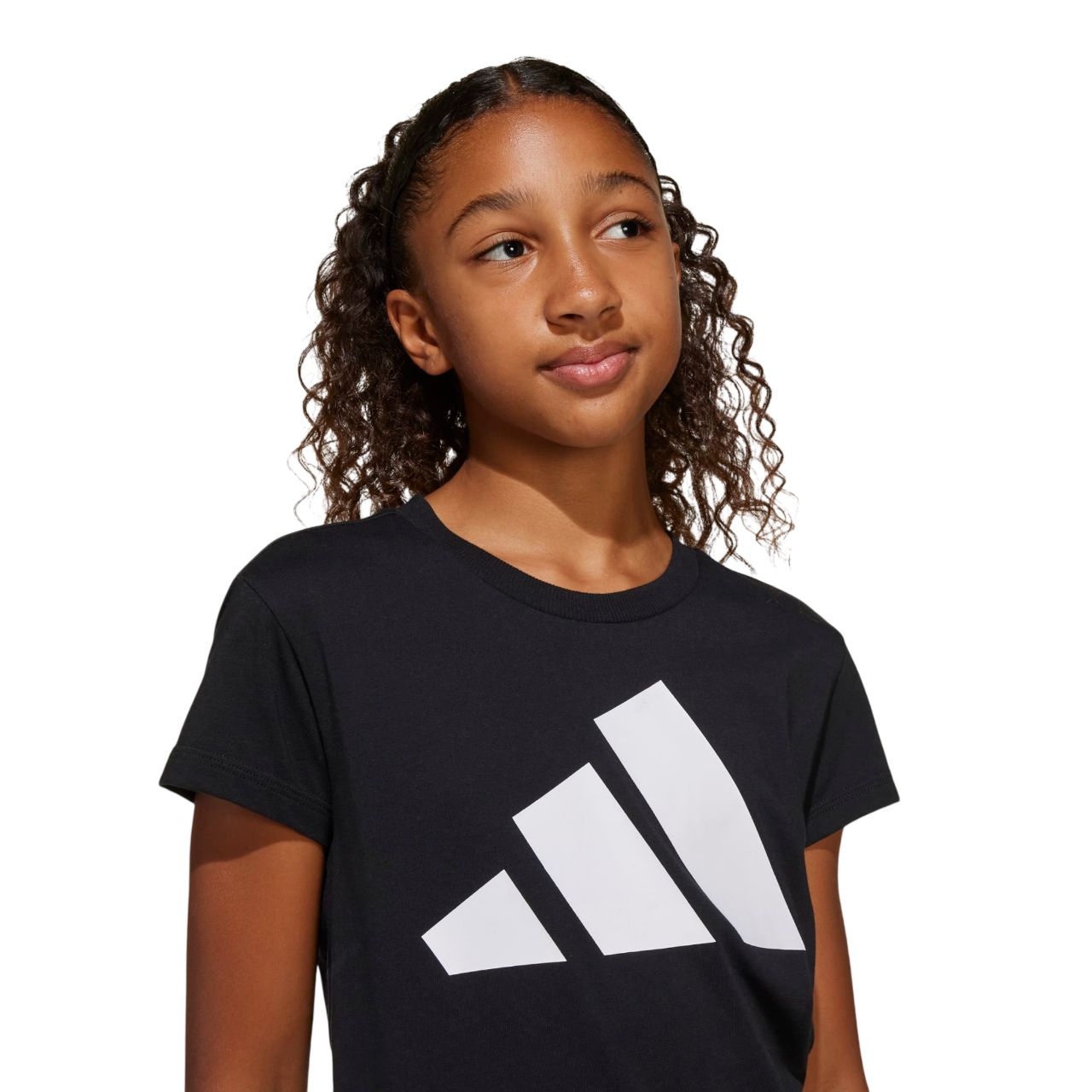Adidas Girls Youth T-shirt - LARGE EMBLEM SHIRT