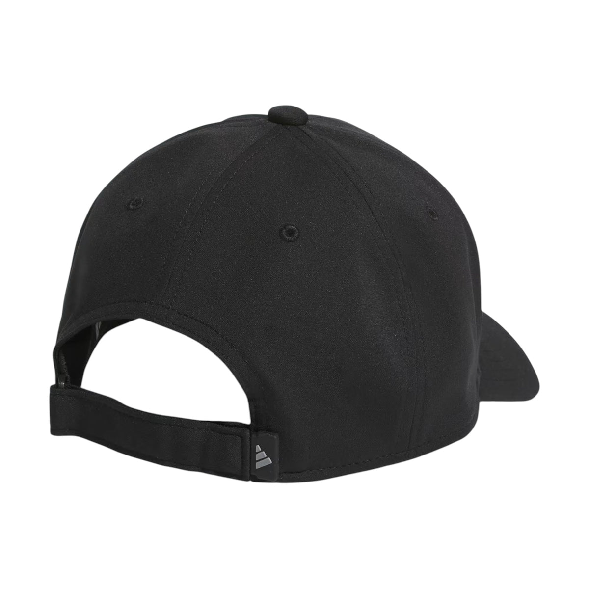 Casquette Adidas Stadium Pro Strapback noire pour hommes, vue de dos avec sangle ajustable