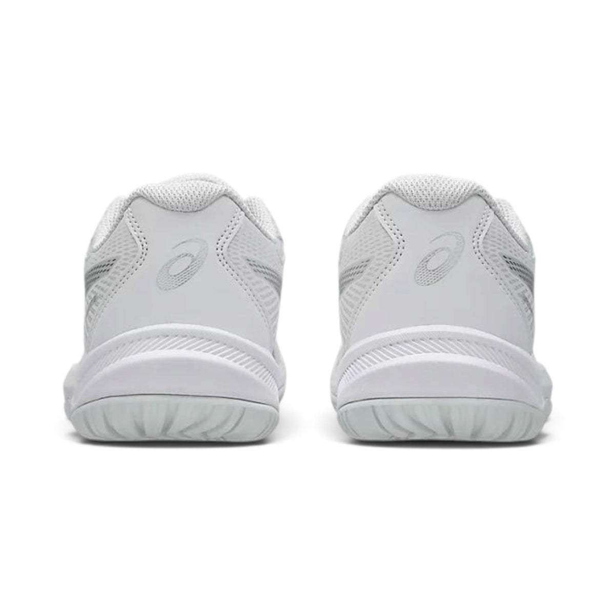 Talons des souliers Asics UPCOURT 6 GS pour enfants, blanc, vue de l'arrière