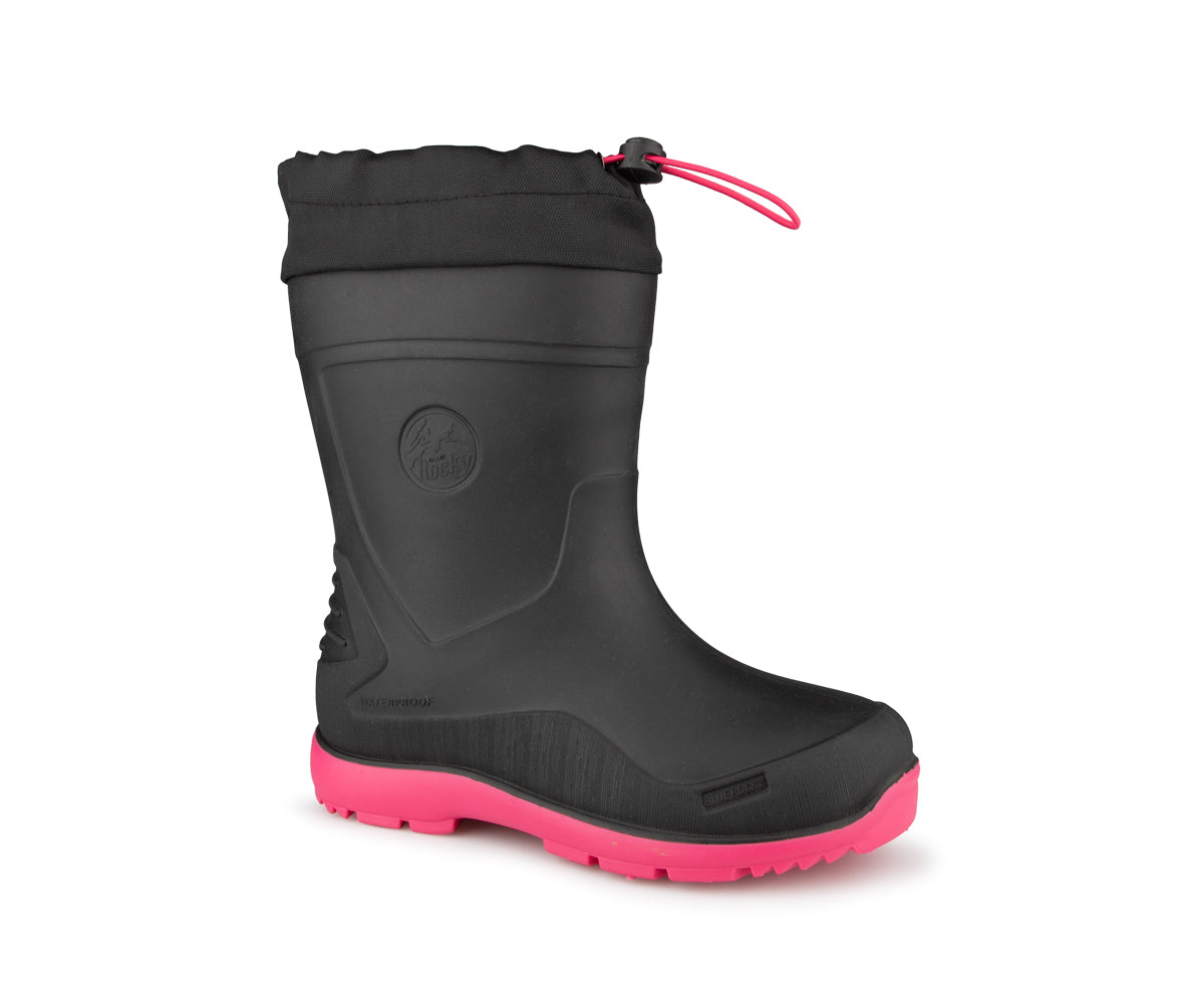 Blue Rocky lined rain boots for toddlers - FRASER