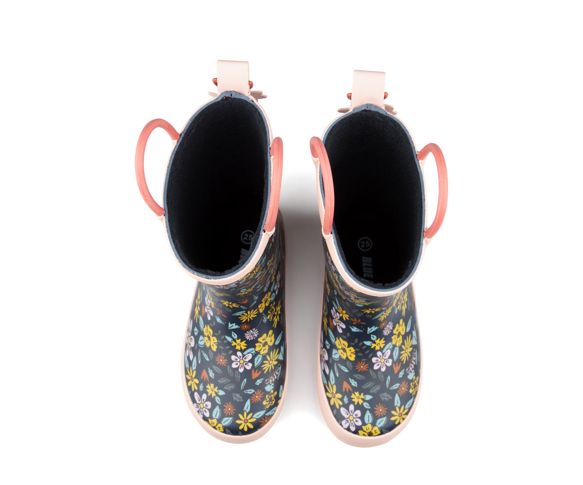 Bottes de pluie Blue Rocky pour filles tout-petits - LILA