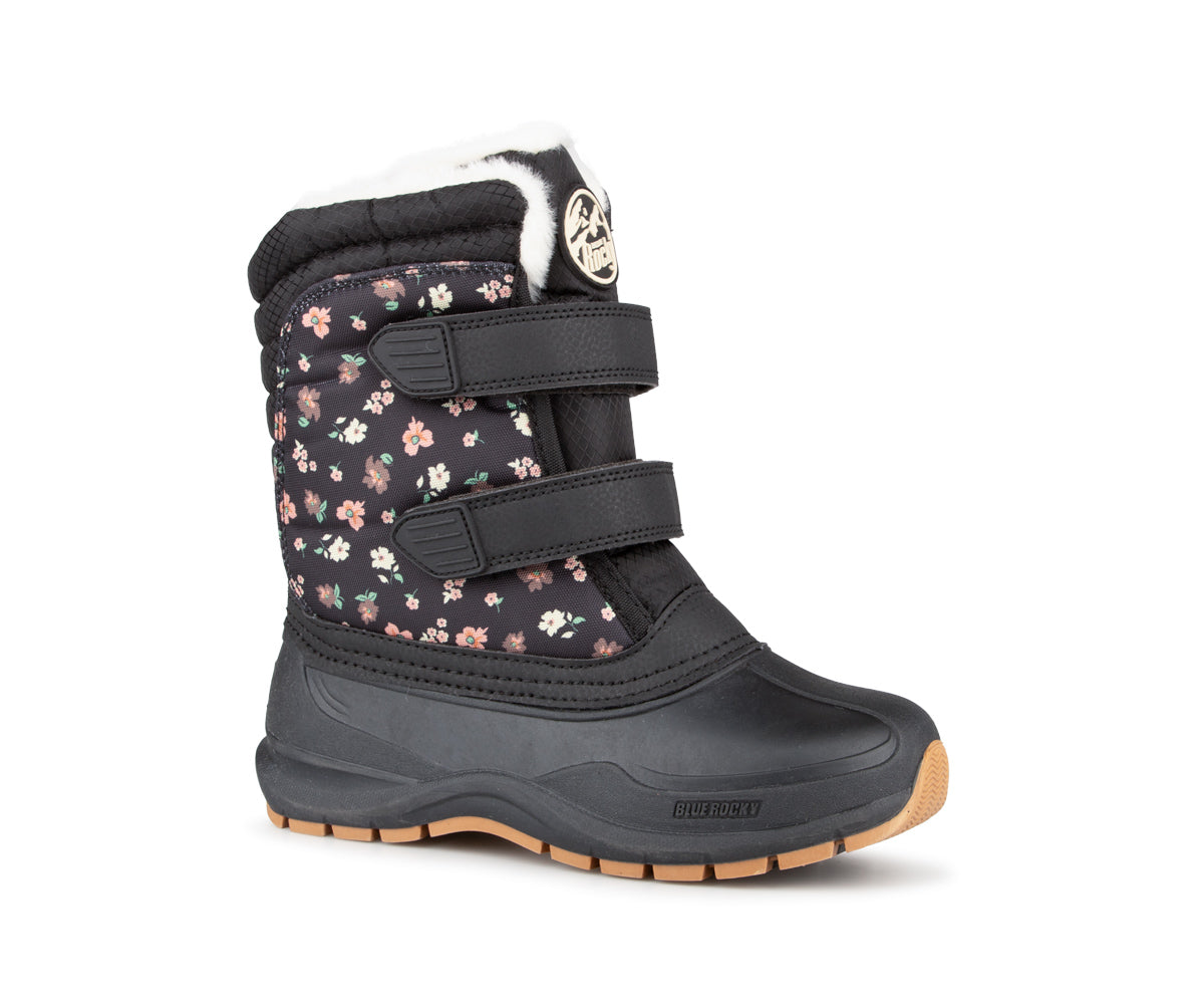 Blue Rocky winter boots for toddlers girls - MALLOW 2 STRAPS