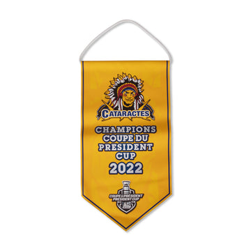 Bannière des Cataractes Champions 2022 - Cataractes