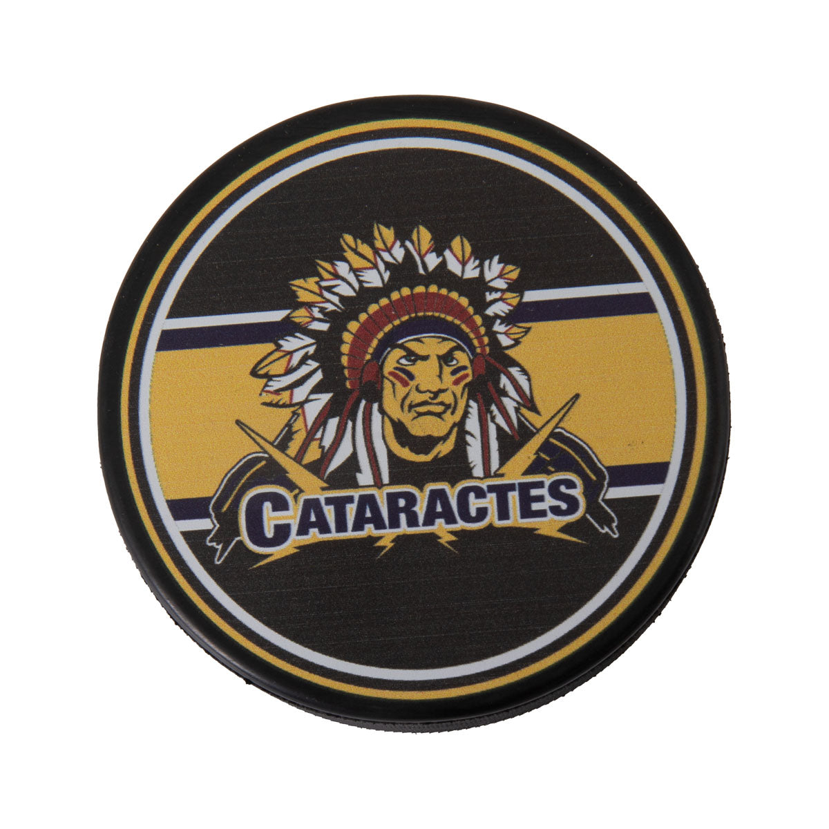 Rondelle avec Tête d'indien à l'effigie des Cataractes de Shawinigan