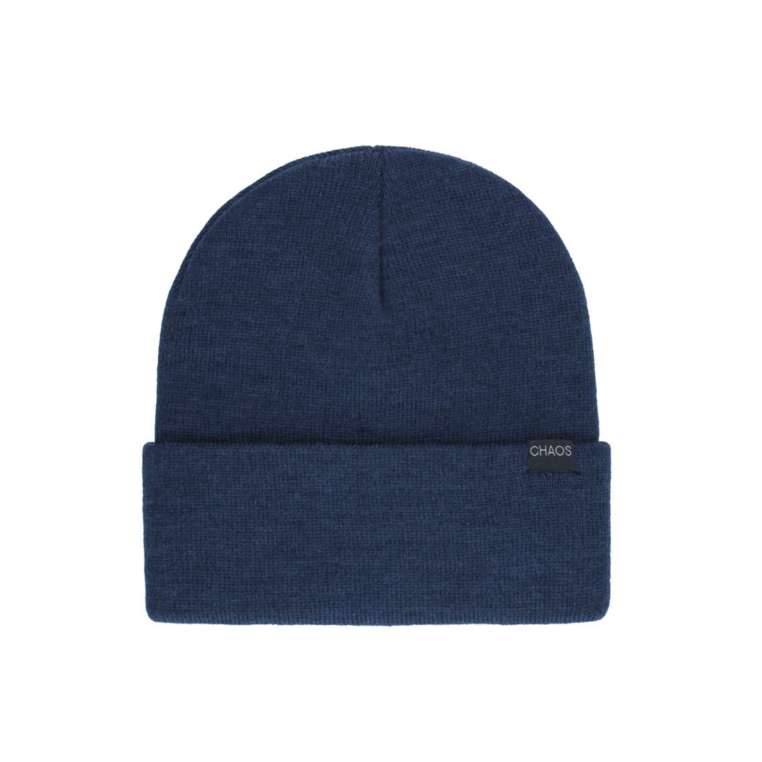 Tuque de travail Flak Beanie de Chaos pour hommes, marine, avec étiquette sur le revers