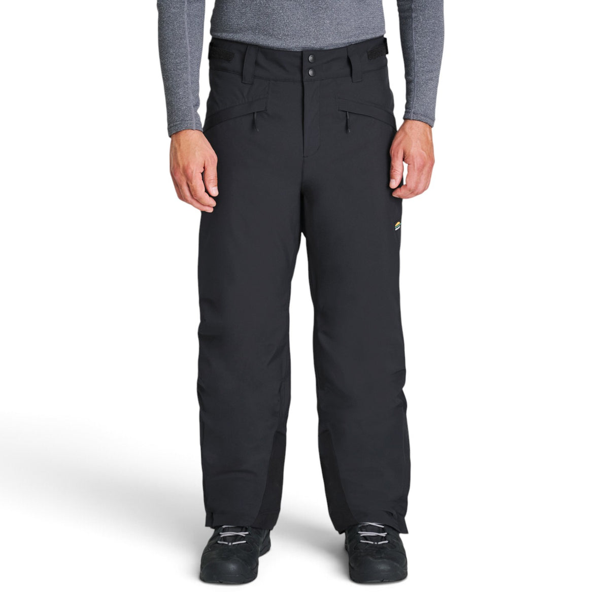 Pantalon de ski Chlorophylle ORCA noir pour hommes, vue de face