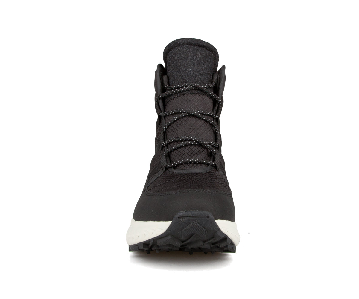 Botte d'hiver Chlorophylle AVALYS pour femmes, noire, vue de face