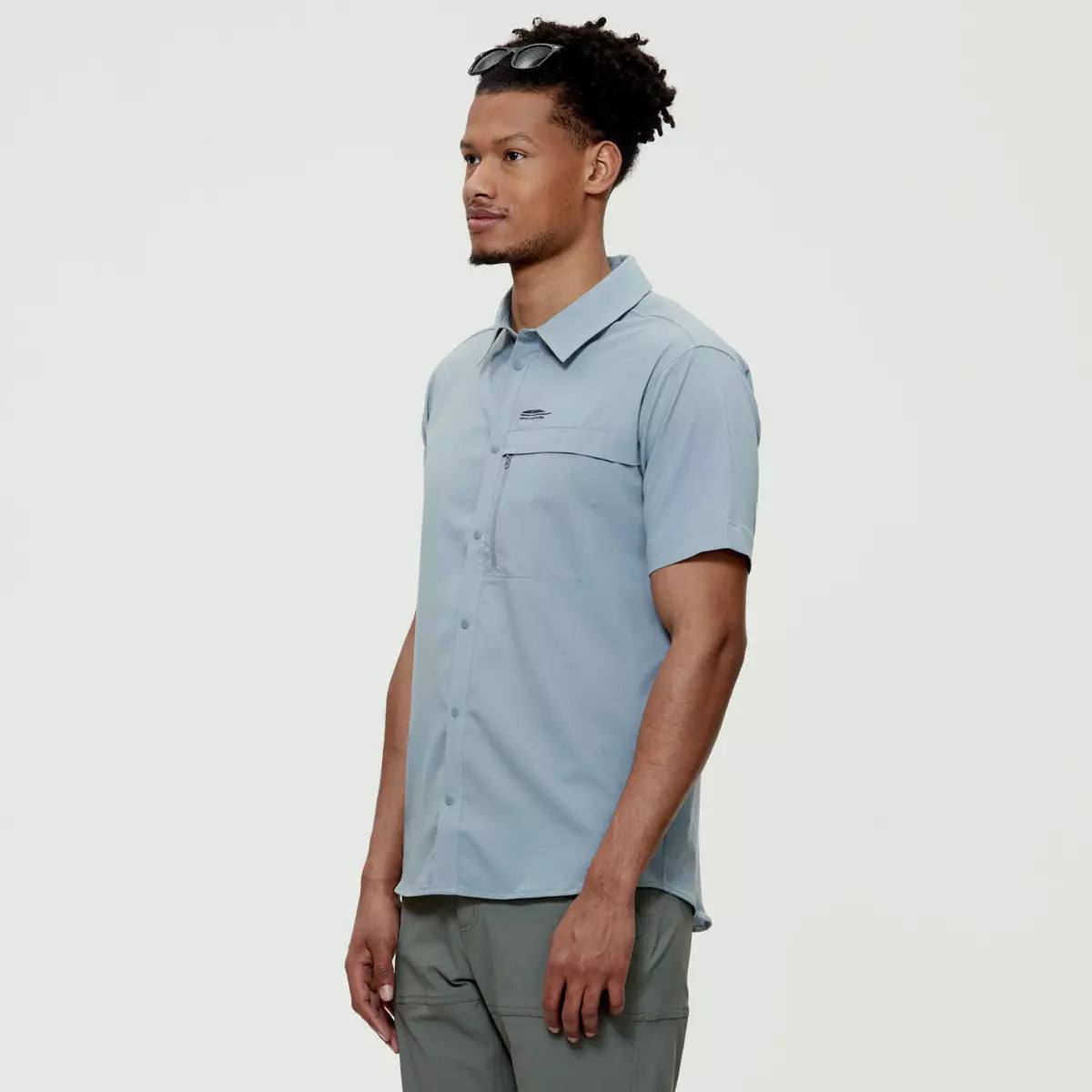 GASPÉ - Men's short-sleeved shirt - Chlorophyll