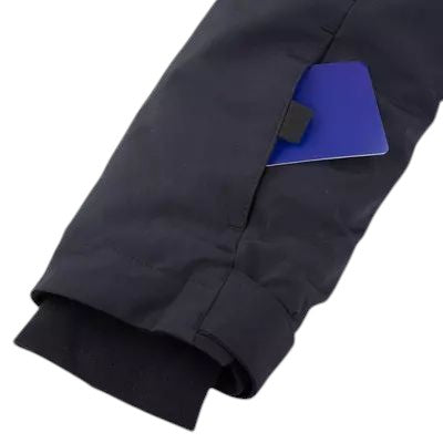 Manche et poignet intérieur du manteau d'hiver Chlorophylle NORDIC pour garçons avec poche de manche, détail