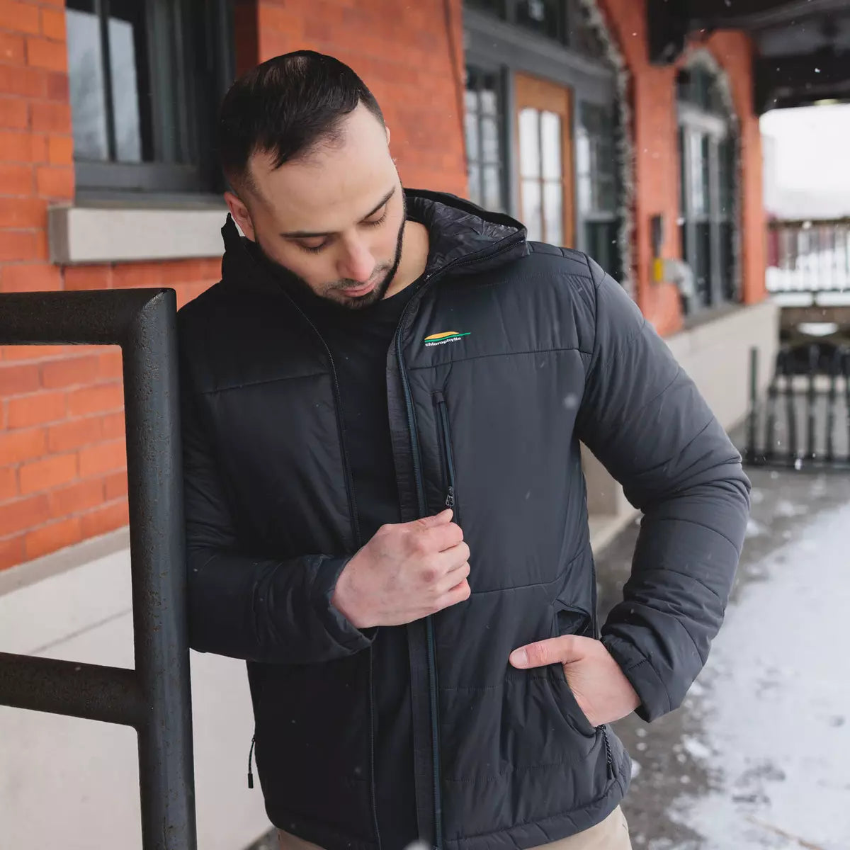 PRIMO JACKET HOODIE - Men's coat - Chlorophyll