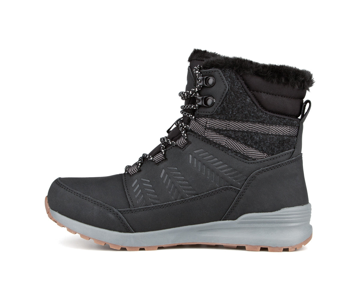Botte d'hiver Sportia Cliff pour femme, noir, vue de côté