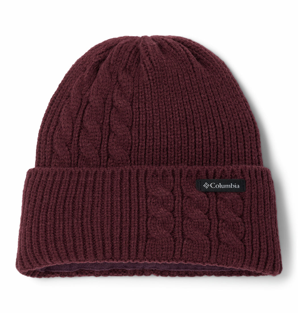 Columbia Damen Agate Pass Cable Knit Beanie – Doppellagig, Mit Fleece-Innenfutter, Einheitsgröße