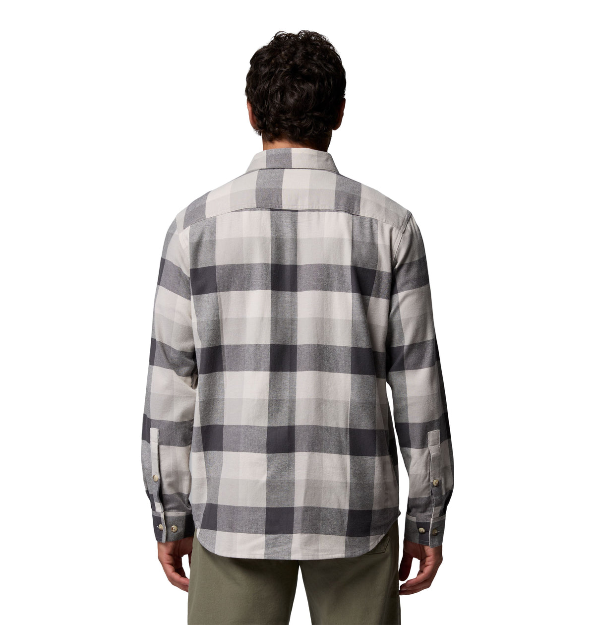Chemise en flanelle Cornell Woods de Columbia pour hommes, gris charbon, vue de dos