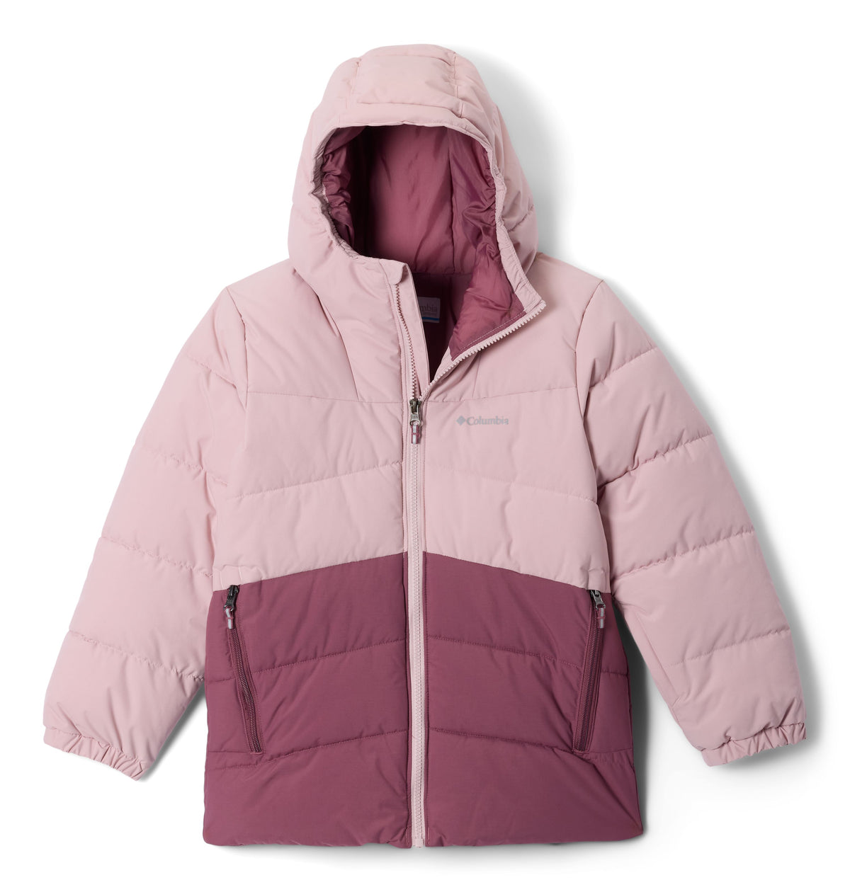 Manteau d'hiver Arctic Blast de Columbia pour filles junior, rose, vue de face