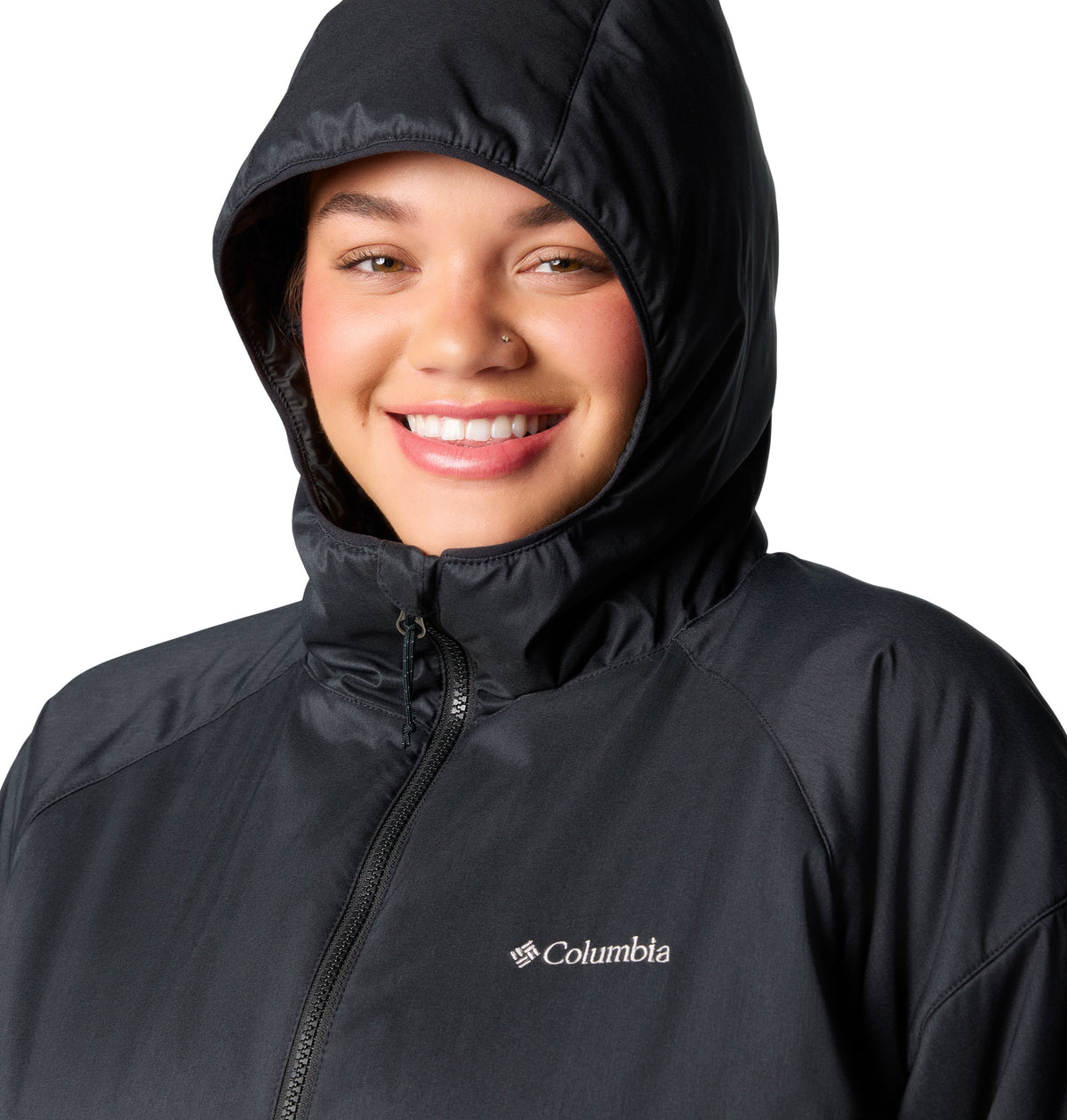 Manteau coquille souple Kruser Ridge III Plush de Columbia pour femmes, noir, détail du capuchon
