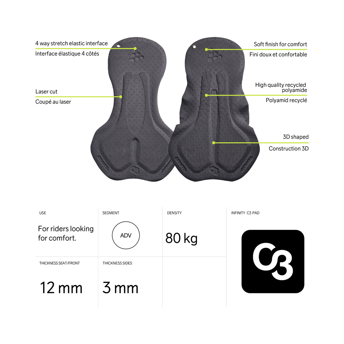 CORE ESSENCE BIB SHORT - Cuissards à bretelles pour hommes - Craft