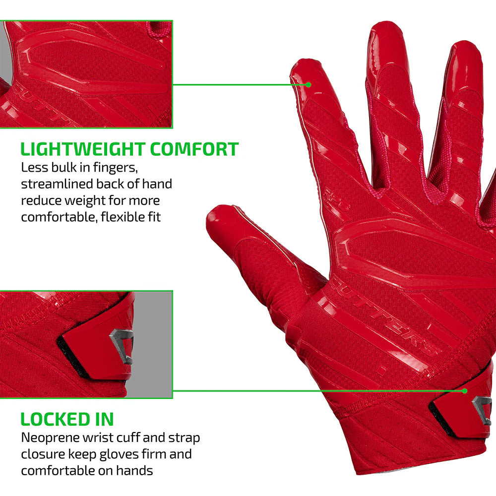 Cutters football gloves for men - GLOVE REV PRO 6.0 RECEIVER
