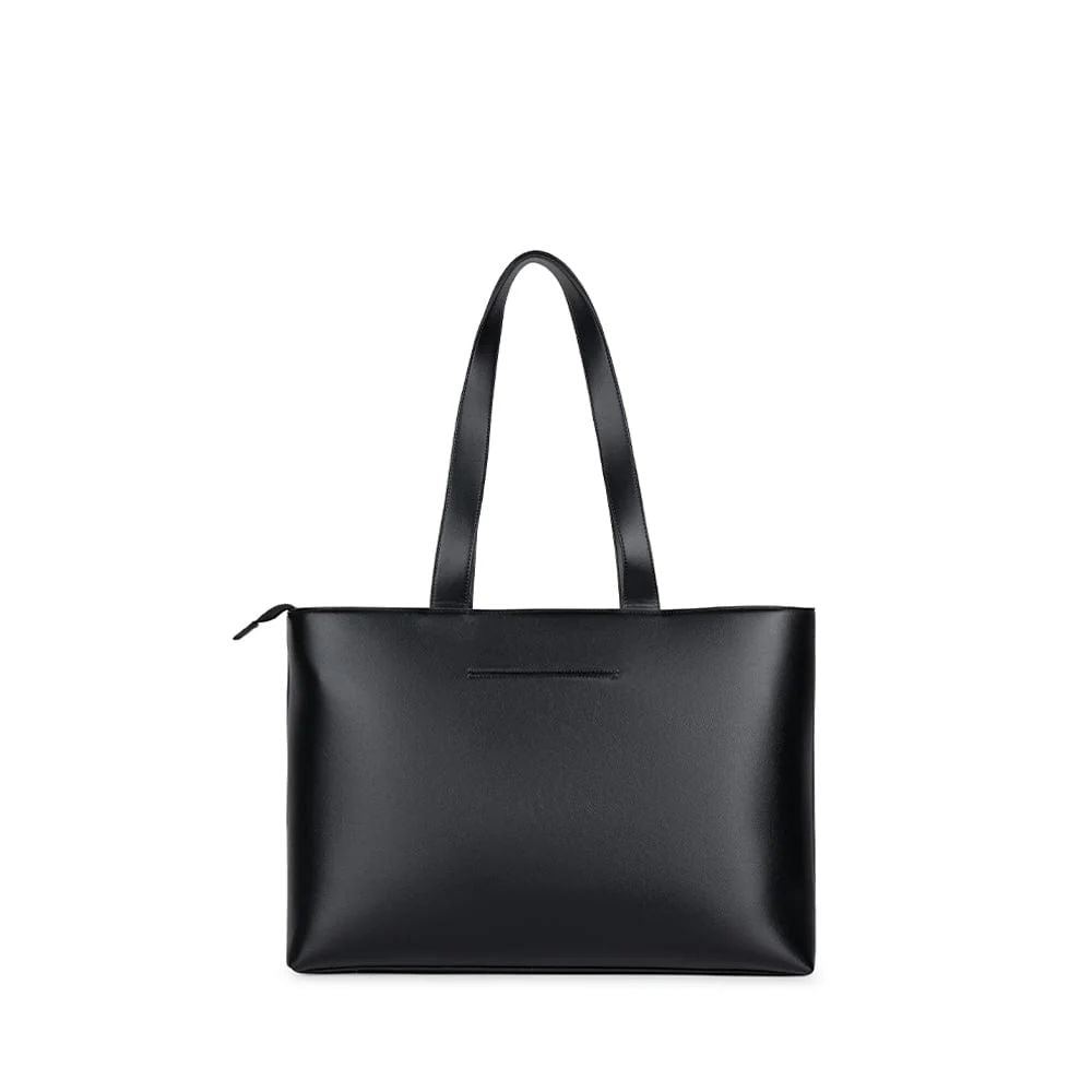 Sac fourre-tout Danyka de Lambert pour femmes, noir, vue de face, à plat