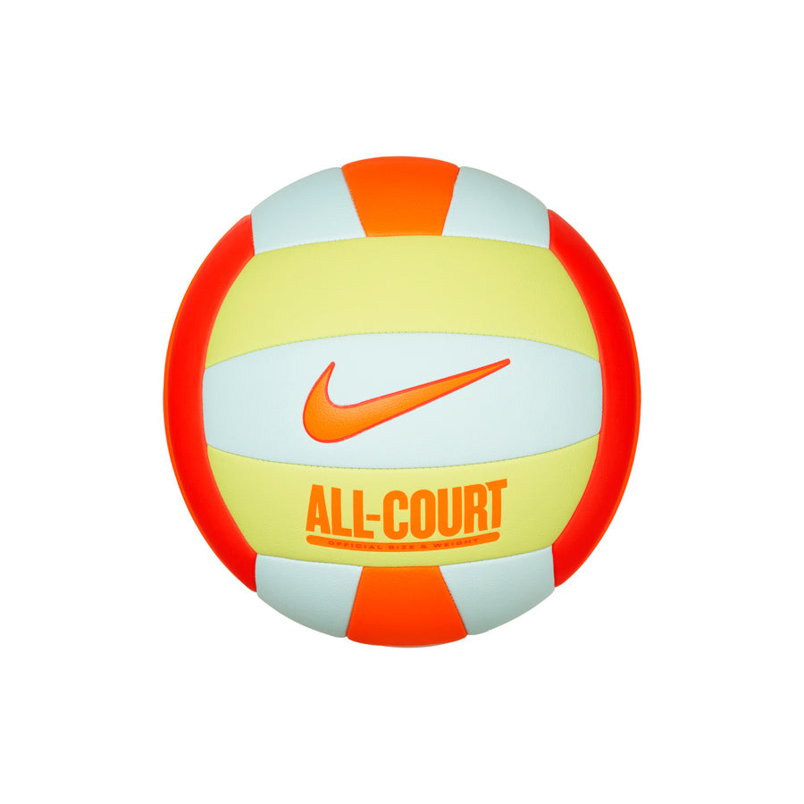 Ballon de volleyball Nike All-Court avec logo Nike et inscription ALL-COURT, deuxième coloris, vue de face