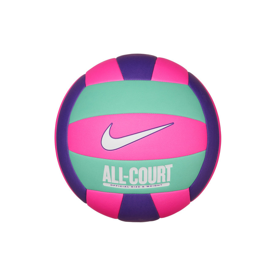 Ballon de volleyball Nike All-Court avec logo Nike et inscription ALL-COURT, premier coloris, vue de face