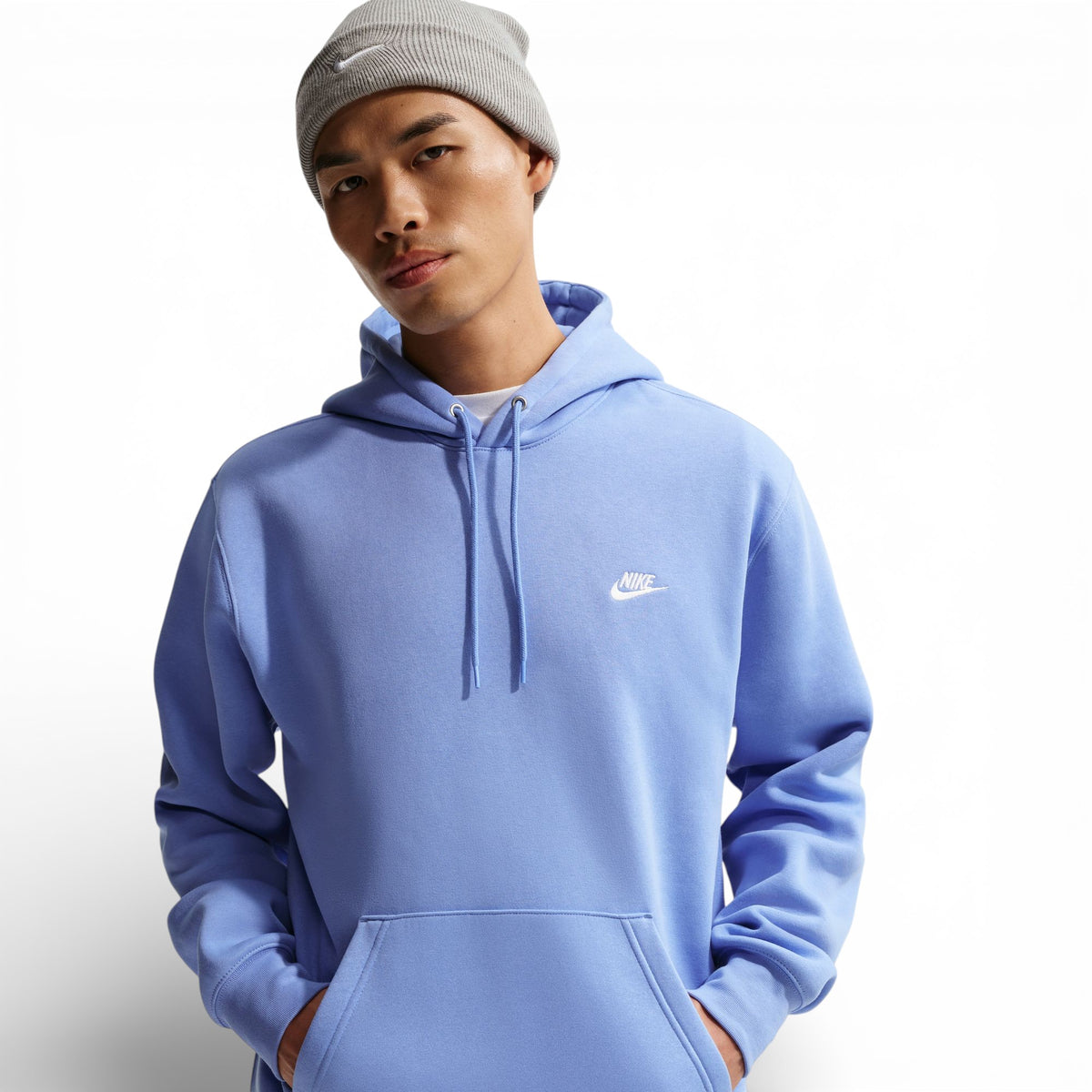 pale blue nike hoodie