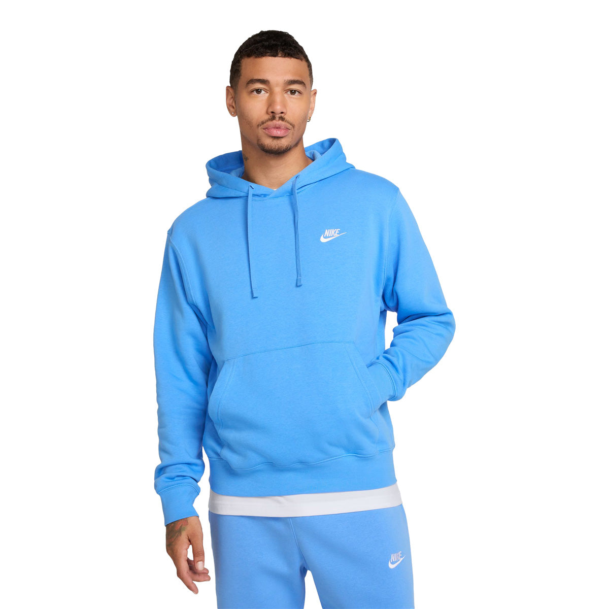 Coton ouaté pour hommes Nike - CLUB HOODIE