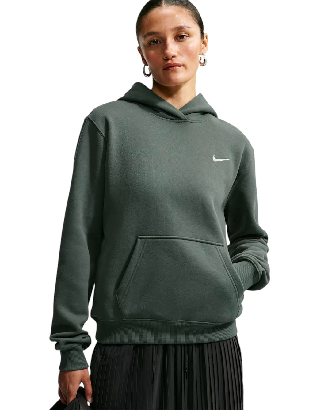Cotton ouaté Nike pour femmes - FLEECE STUDIO CAPUCHON