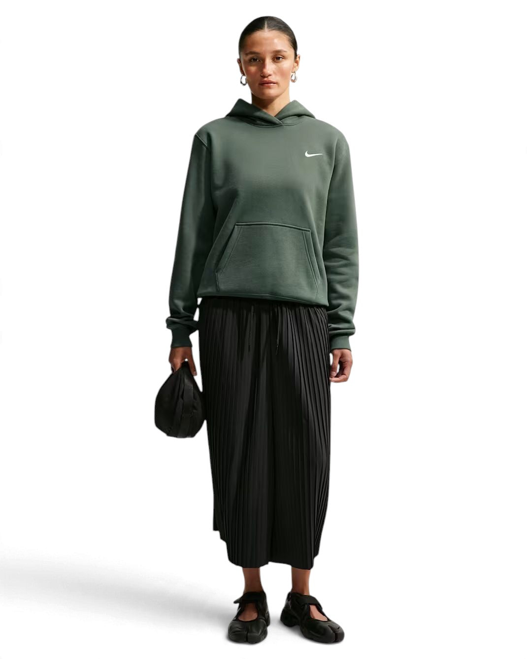 Cotton ouaté Nike pour femmes - FLEECE STUDIO CAPUCHON