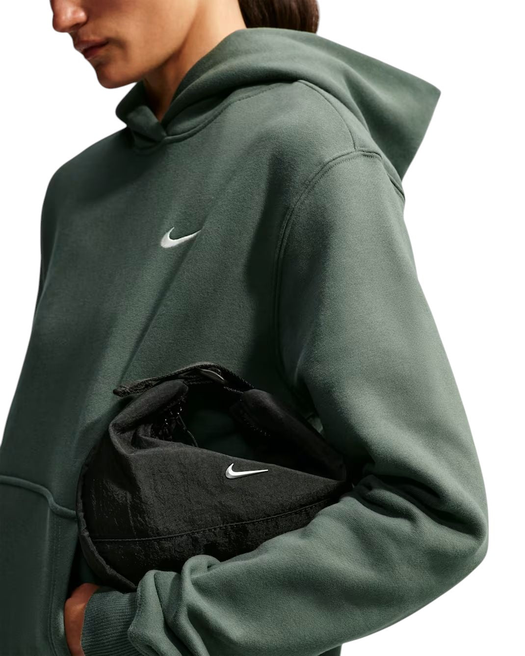 Cotton ouaté Nike pour femmes - FLEECE STUDIO CAPUCHON