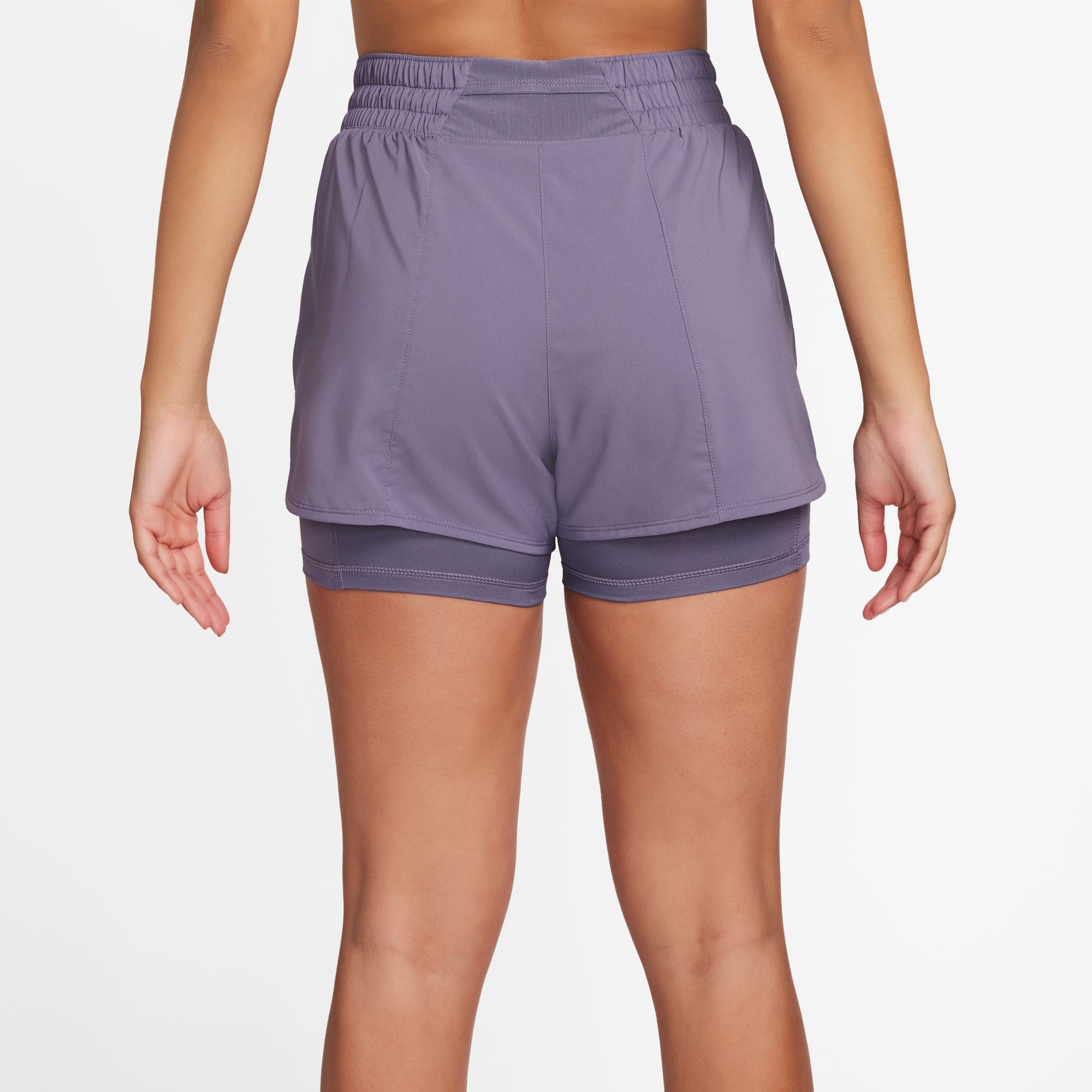Nike ONE - Women's 2-in-1 Shorts with Integrated Bib Shorts - Nike
