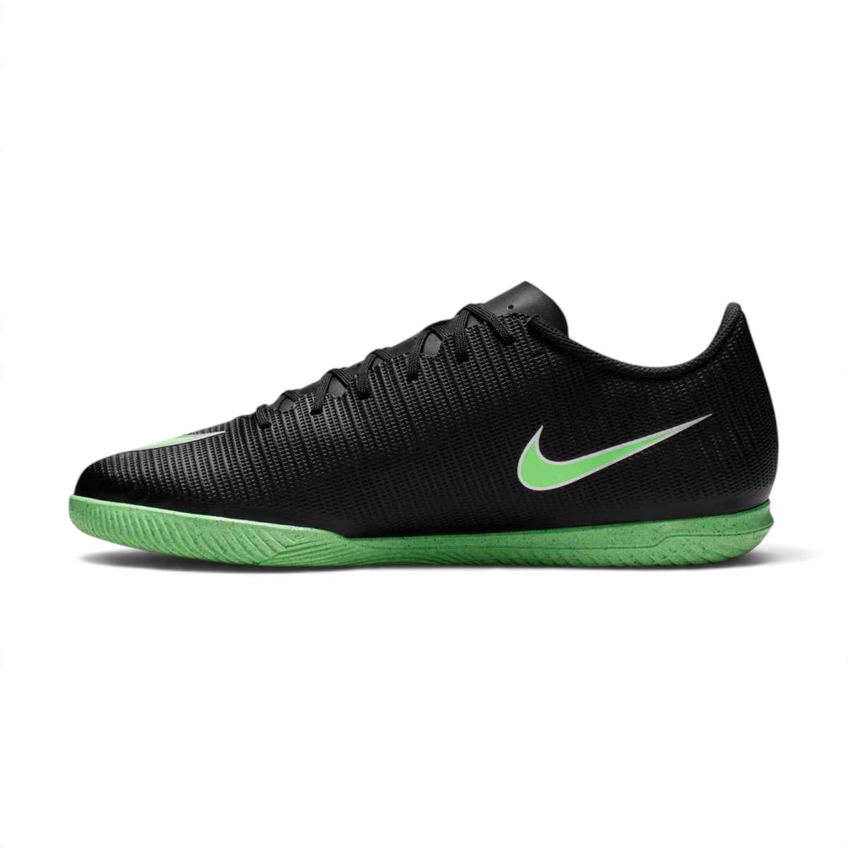 Soulier de futsal Nike Mercurial Vapor 17 Club pour hommes, noir et vert, vue de l'autre côté
