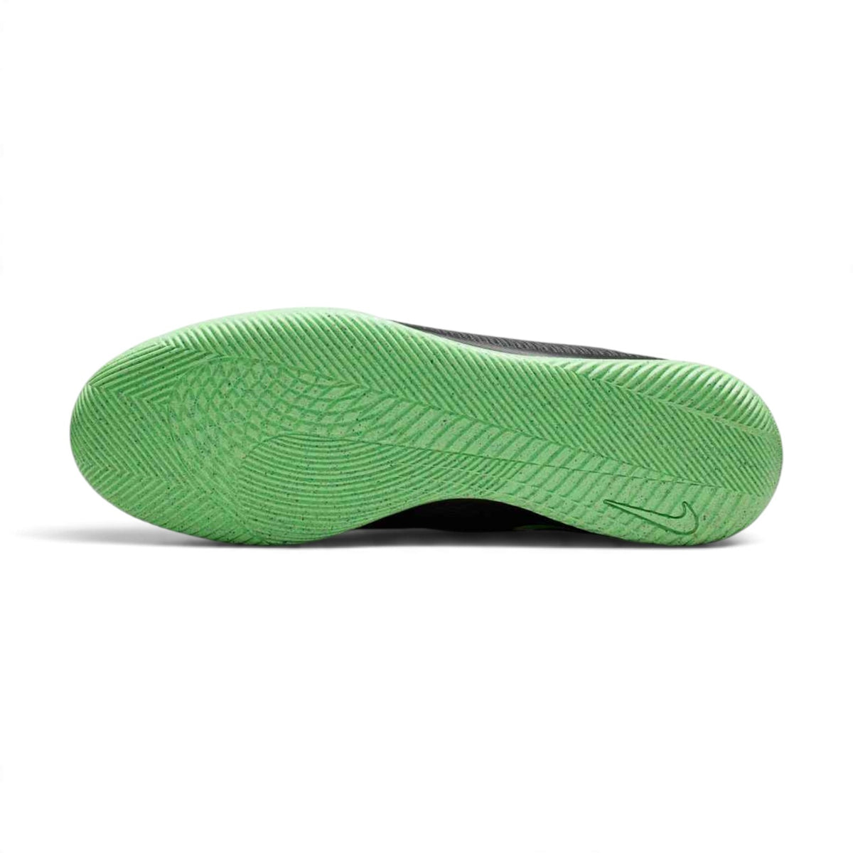 Semelle extérieure en caoutchouc du soulier de futsal Nike Mercurial Vapor 17 Club pour hommes, noir et vert