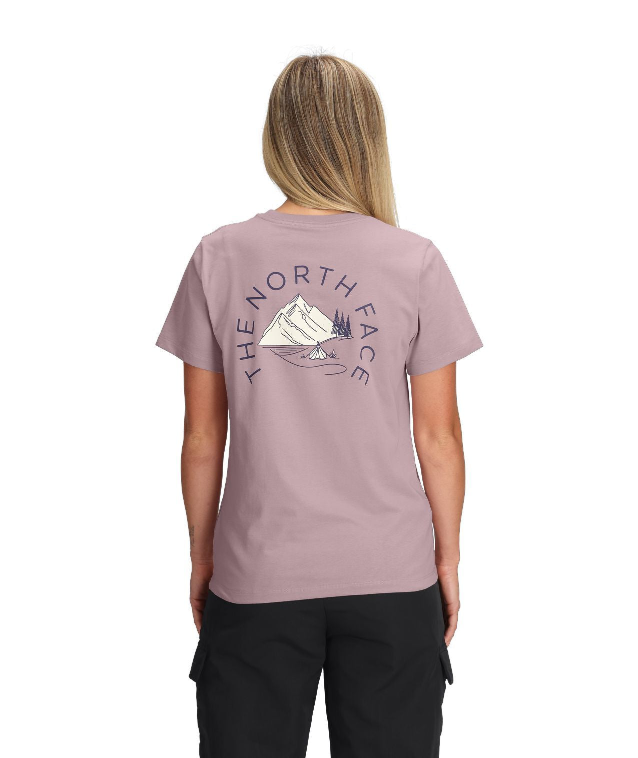 T-shirt The North Face Standard Monte imprimé pour femmes en mélange de coton