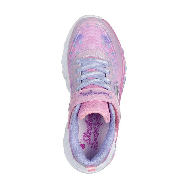 Girls' Skechers Light-Up Velcro Shoes - ETERNAL HEART LIGHTS