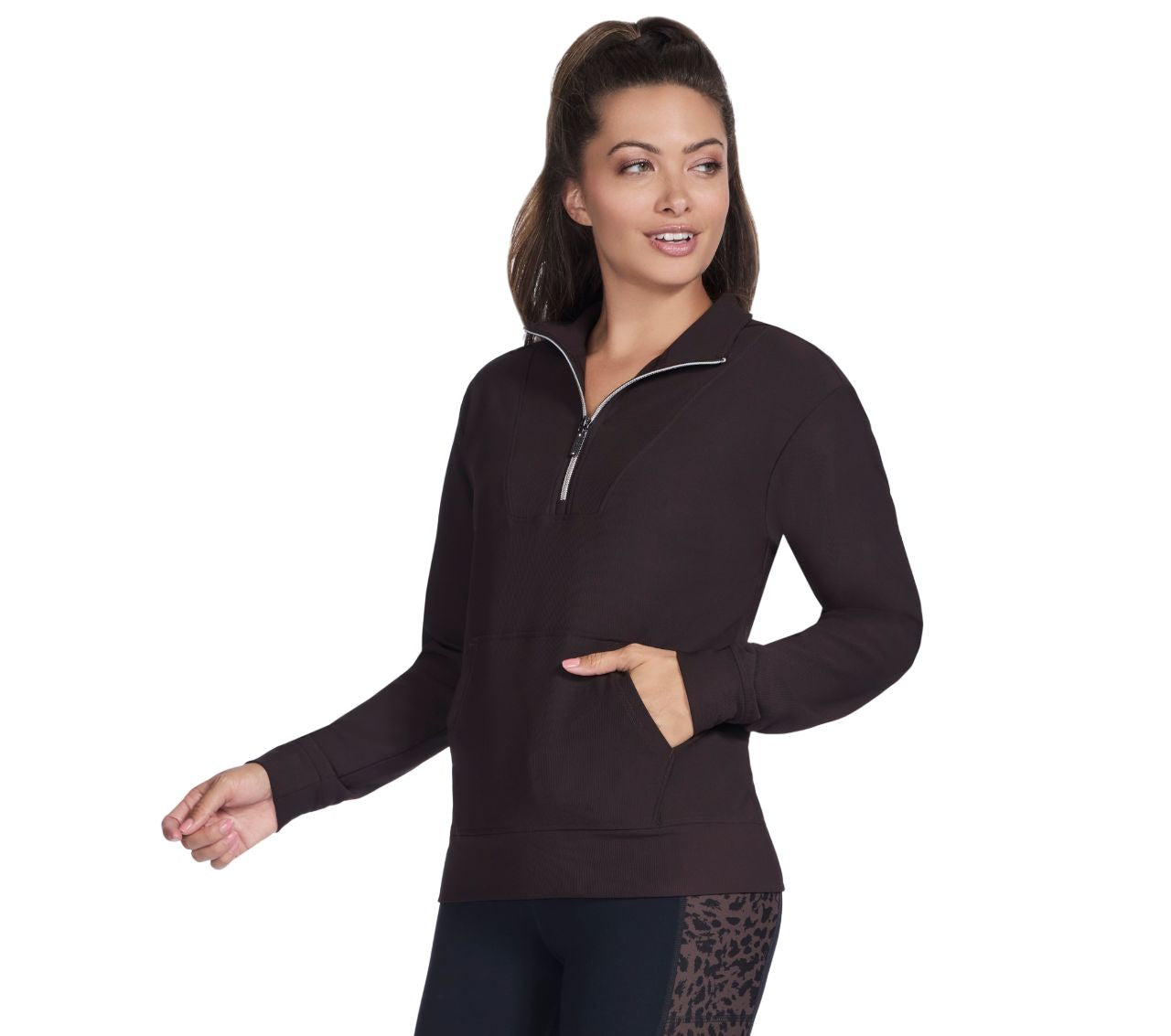 Chandail Skechers Femmes - GOLUXE RIB 1/4 ZIP
