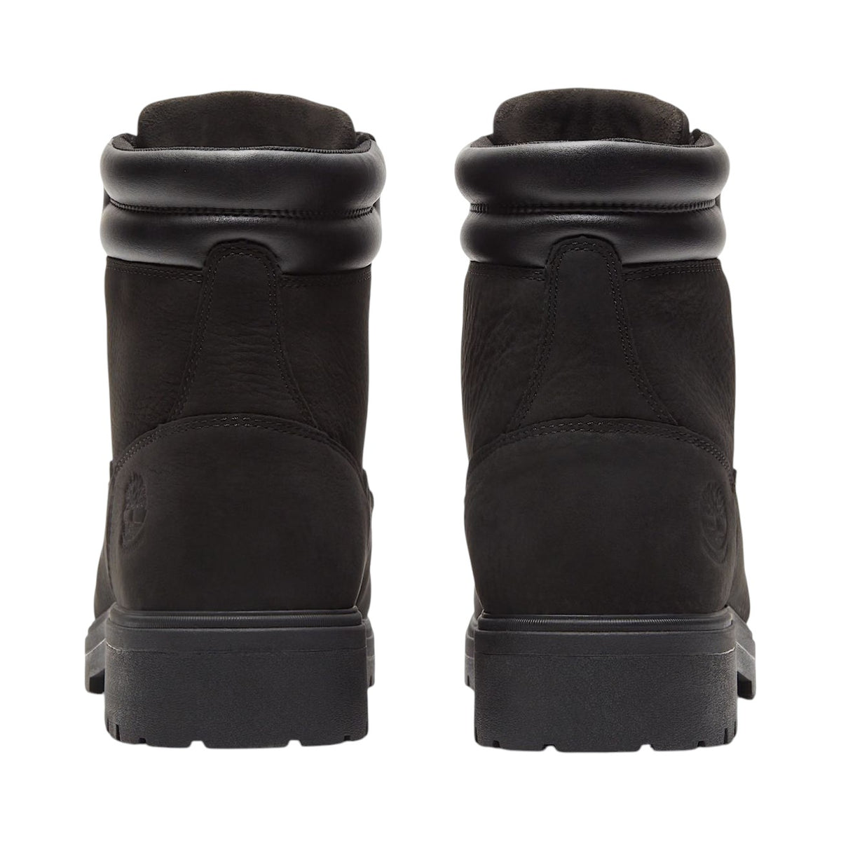 Paire de bottes Timberland Auburn Falls noires pour hommes, vue de dos avec col rembourré