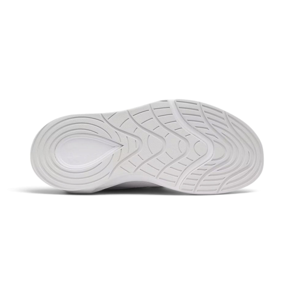 Semelle extérieure d'un soulier d'entraînement Under Armour UA Radiant TR pour femmes, blanc