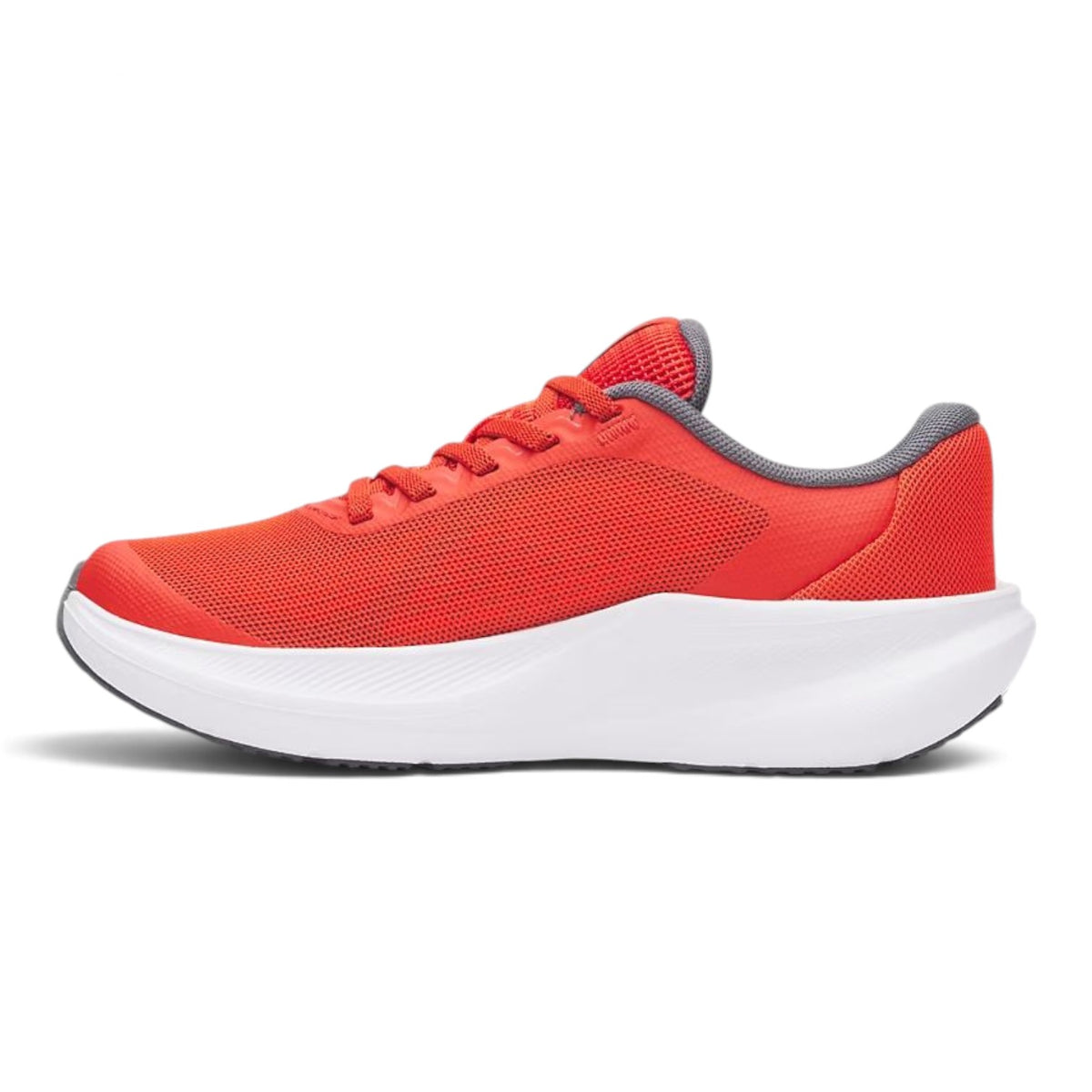 Souliers Under Armour UA Chase rouges pour enfants, vue du côté opposé