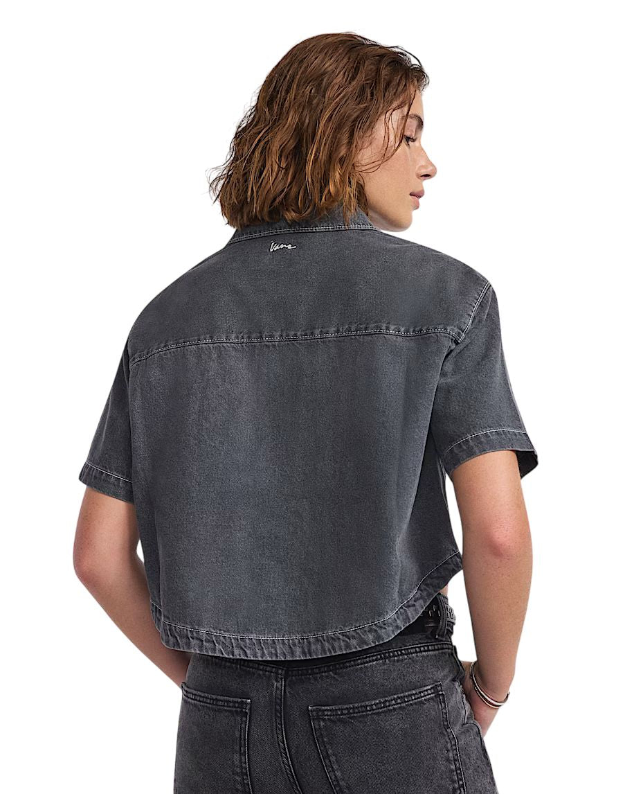 Chemise VANS Femmes - NATALIE DENIM BOXY BUTTON