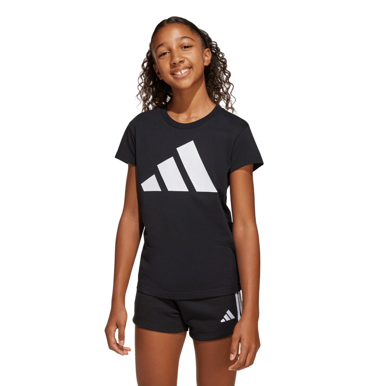 Adidas Girls Youth T-shirt - LARGE EMBLEM SHIRT