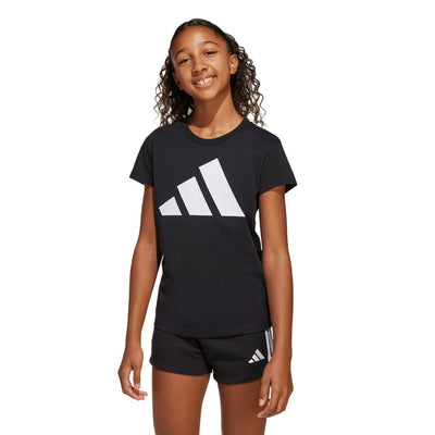 Adidas Girls Youth T-shirt - LARGE EMBLEM SHIRT