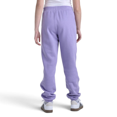 Pantalon Adidas Minimal Logo Loose Jogger pour filles, violet, vue de dos