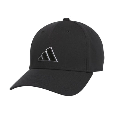 Casquette Adidas Stadium Pro Strapback noire pour hommes avec logo adidas, vue de face