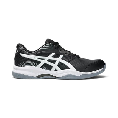 Soulier de sport intérieur Asics GEL-RENMA 2 pour hommes, noir et blanc, vue de côté