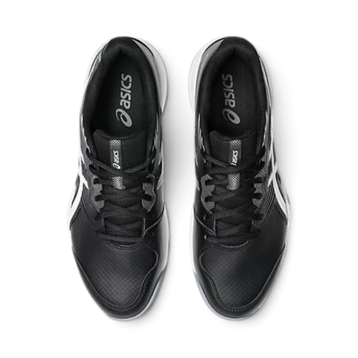 Souliers Asics GEL-RENMA 2 pour hommes, noir et blanc, vue de dessus avec les lacets