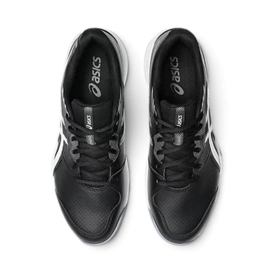 Souliers Asics GEL-RENMA 2 pour hommes, noir et blanc, vue de dessus avec les lacets