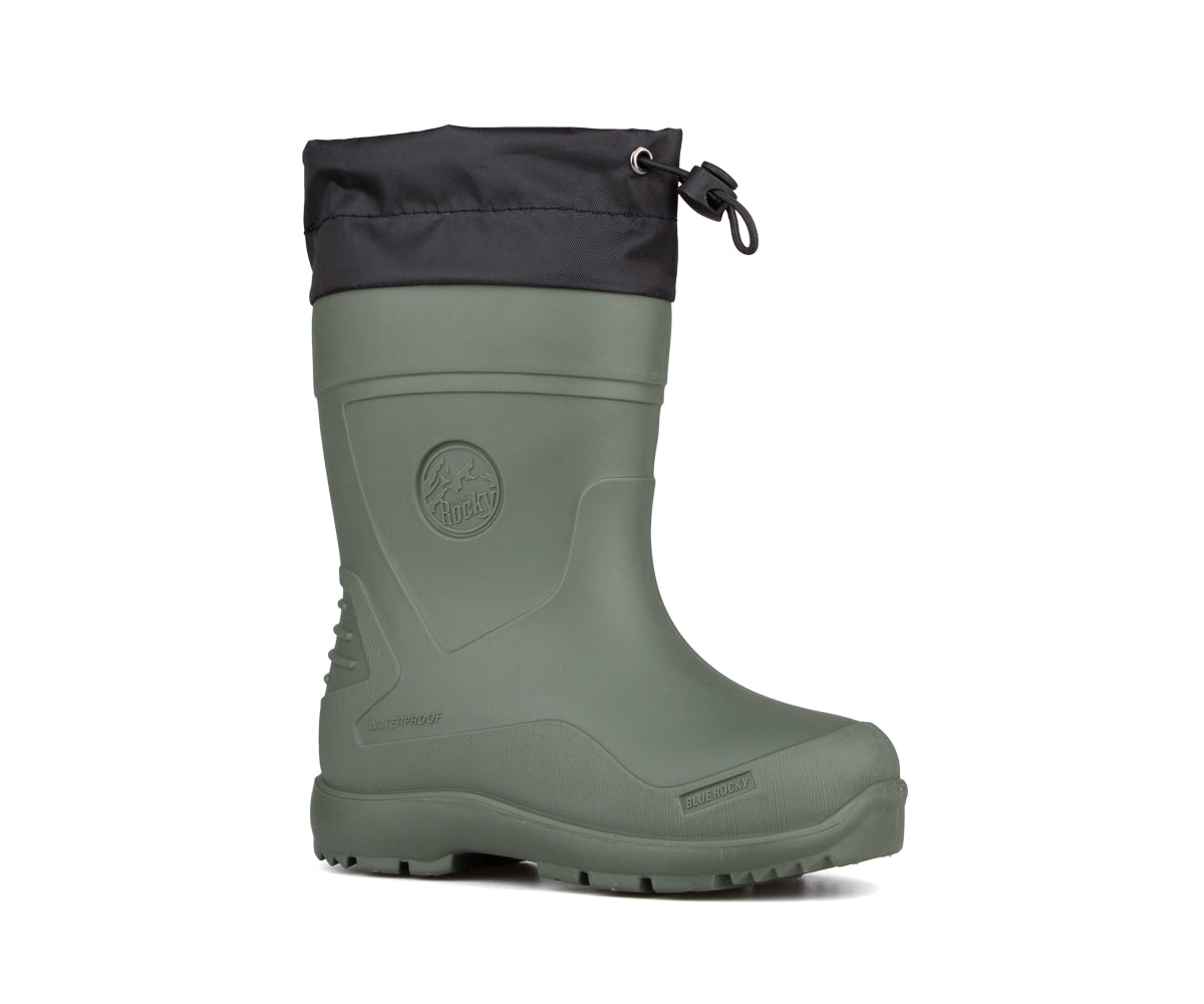 Blue Rocky lined rain boots for toddlers - FRASER
