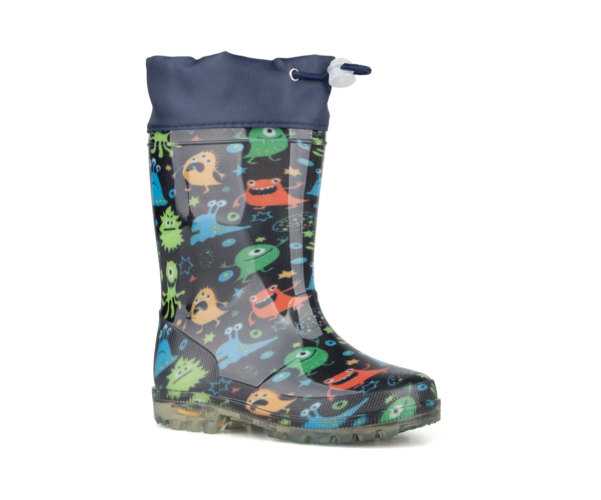 Blue Rocky Light-Up Rain Boots for Boys - JOOKIBA