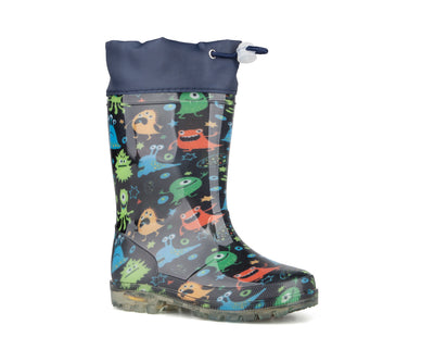 Bottes de pluie lumineuses Blue Rocky pour garçons - JOOKIBA