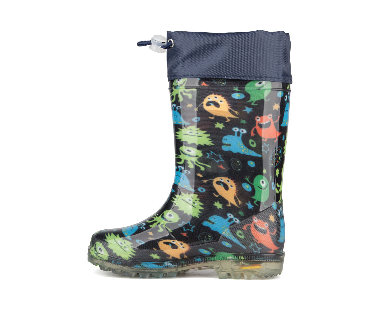 Blue Rocky Light-Up Rain Boots for Boys - JOOKIBA